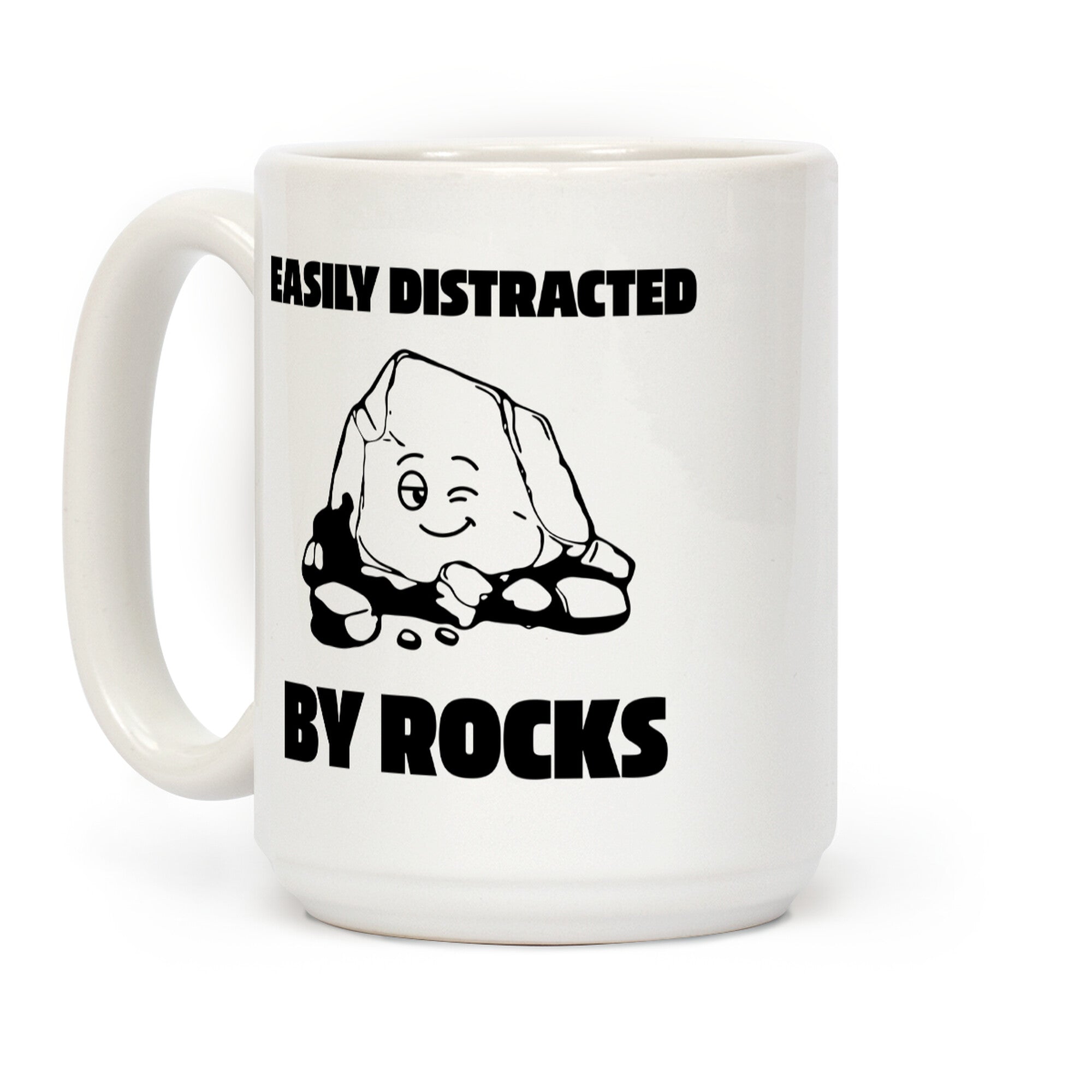 Easily Distracted By Rocks Coffee Mug