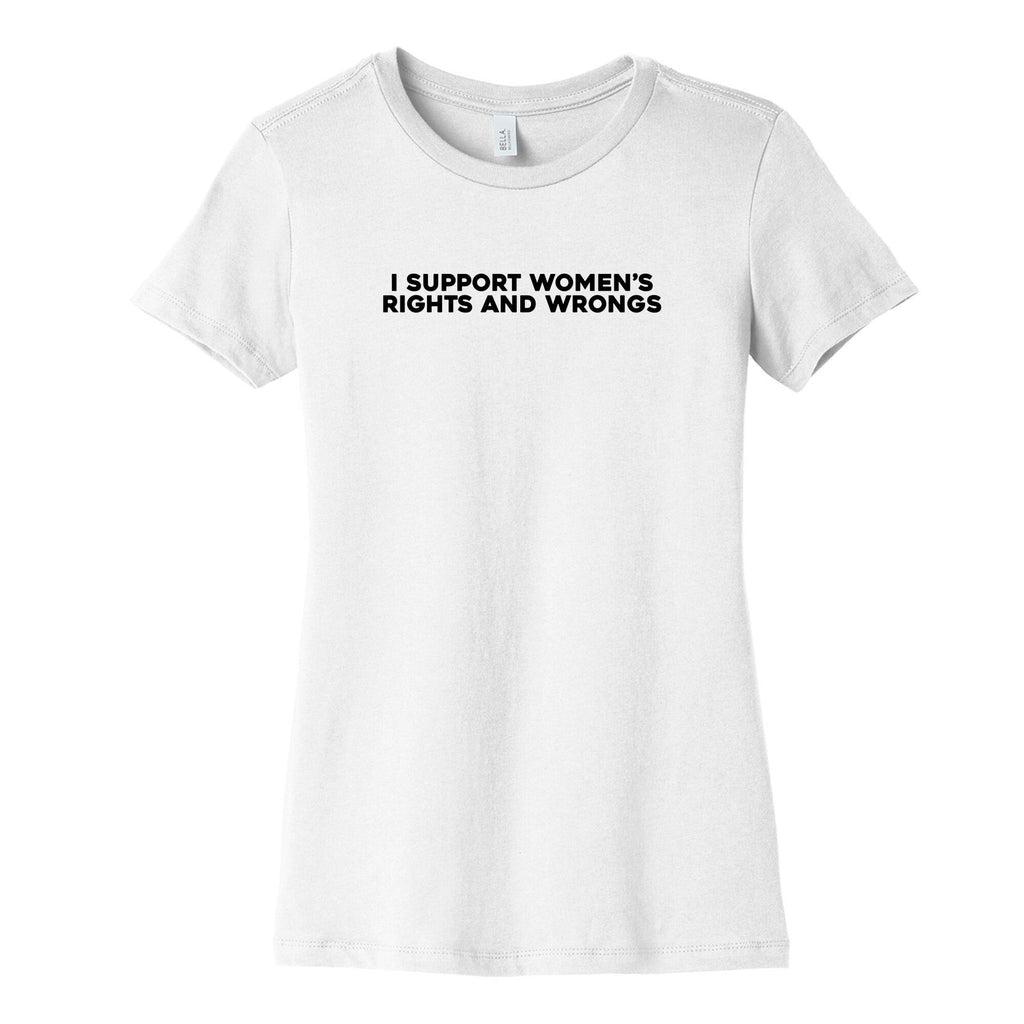 Womens Rights And Wrongs Womens Cotton Tee
