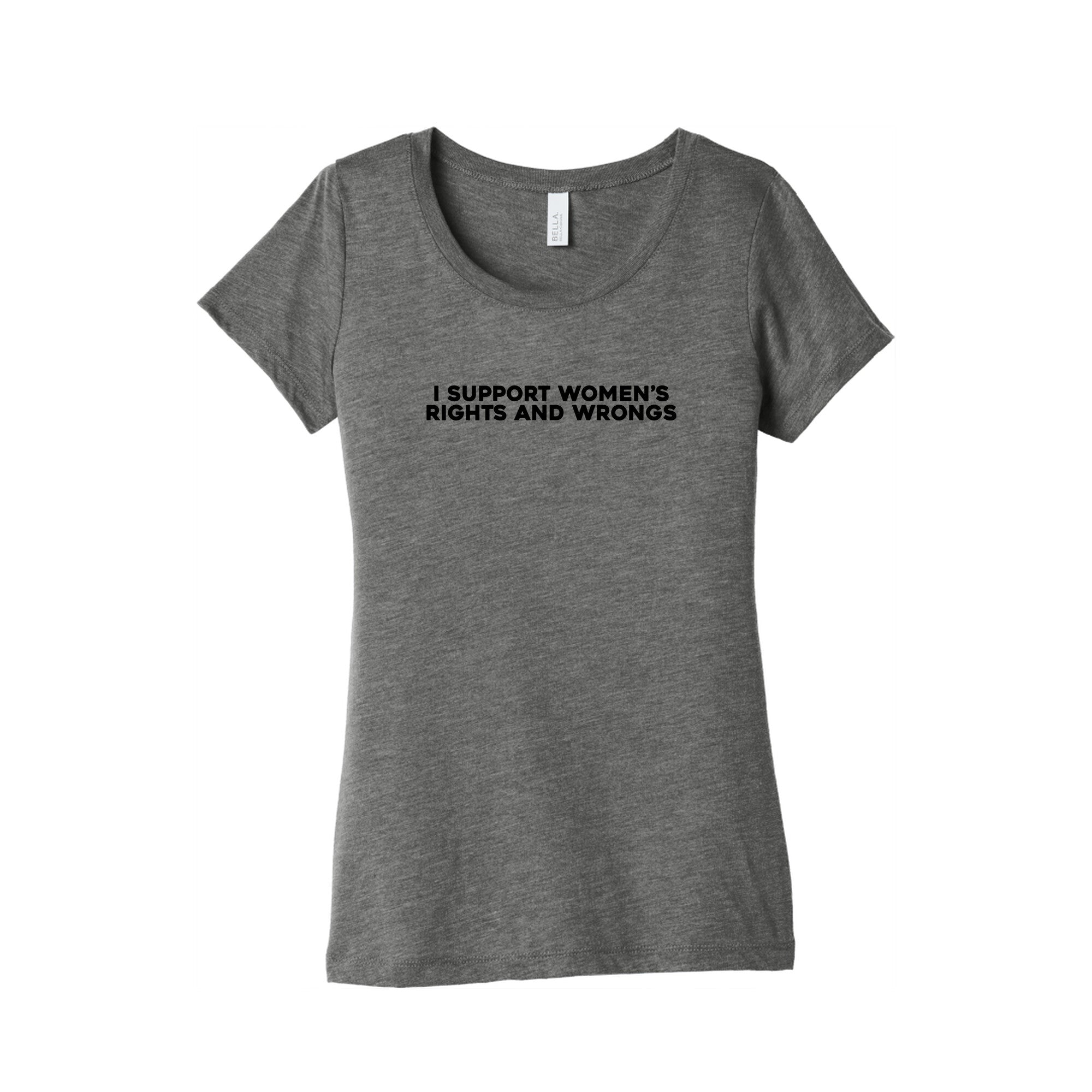 Womens Rights And Wrongs Womens Triblend Tee