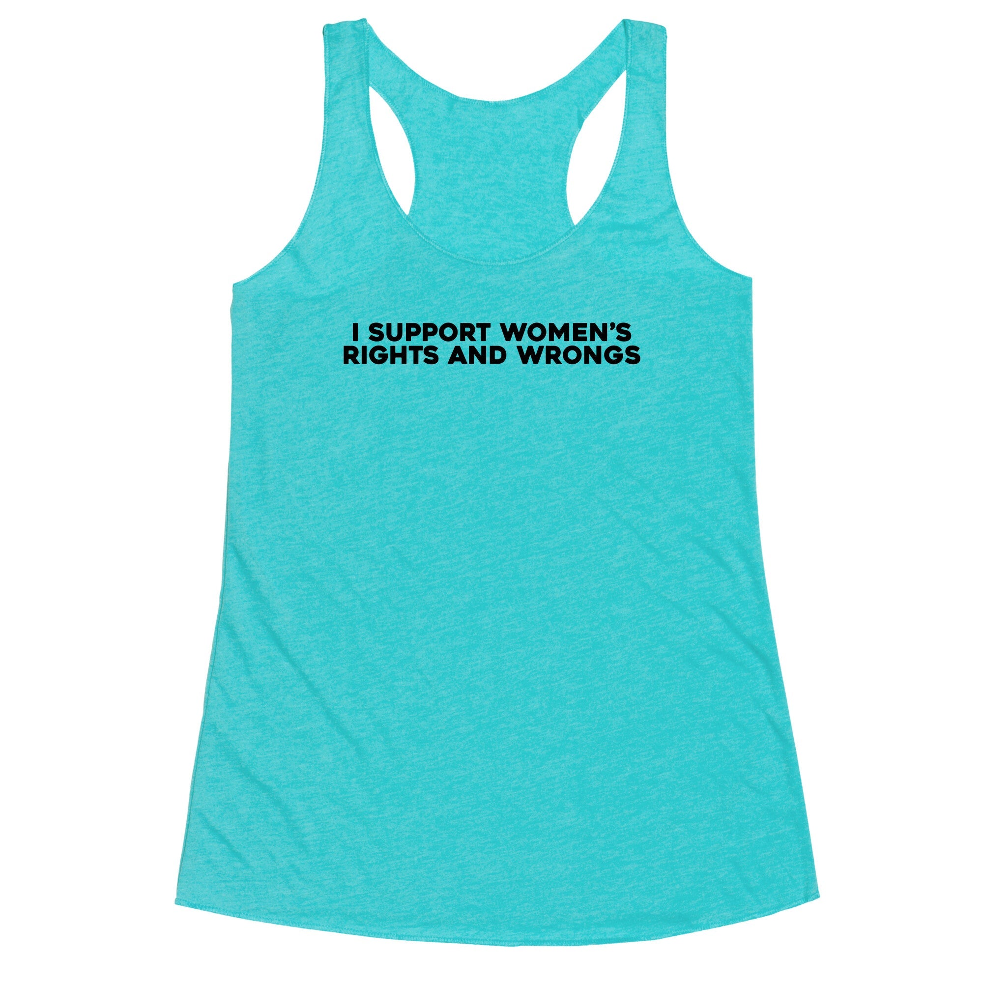 Womens Rights And Wrongs Racerback Tank