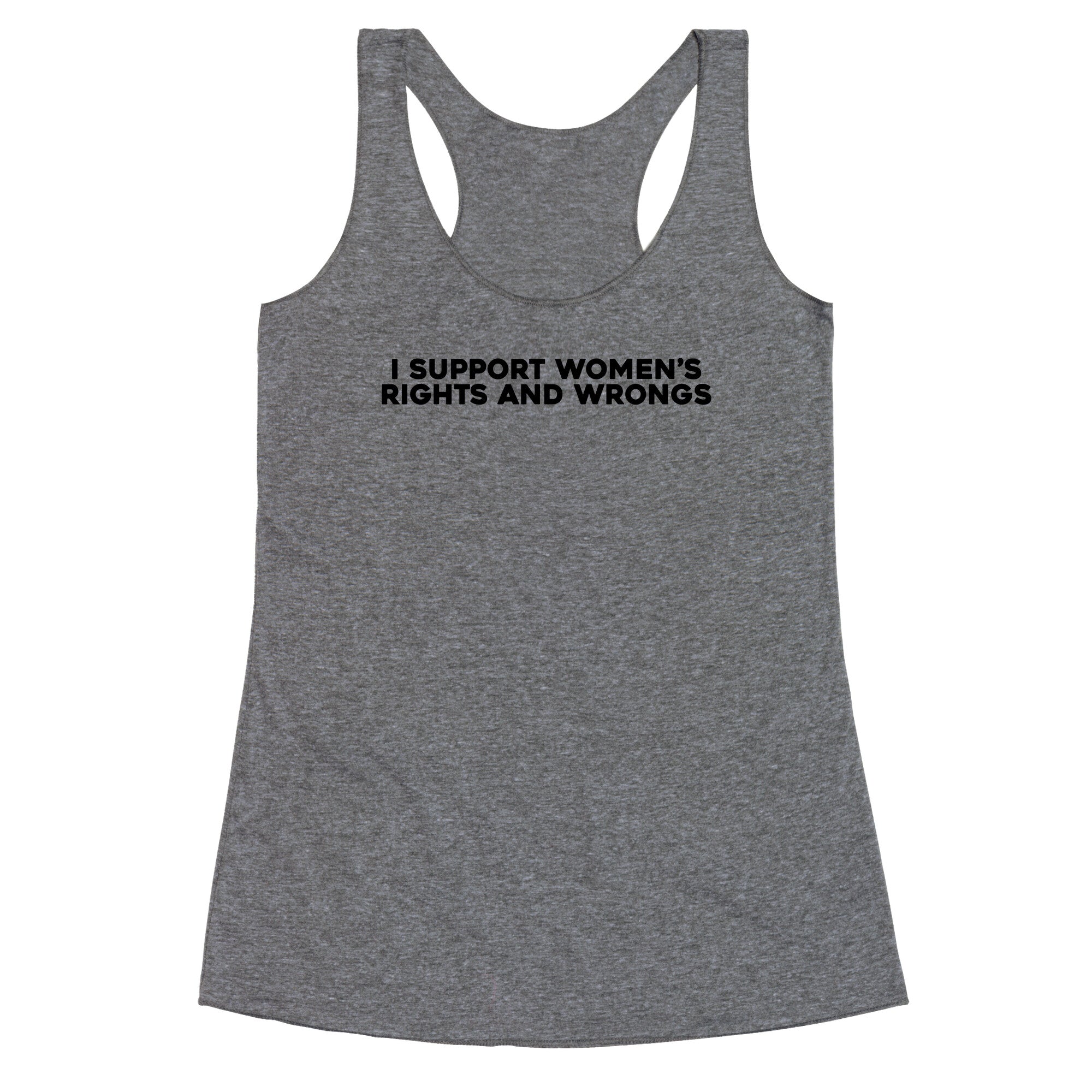 Womens Rights And Wrongs Racerback Tank