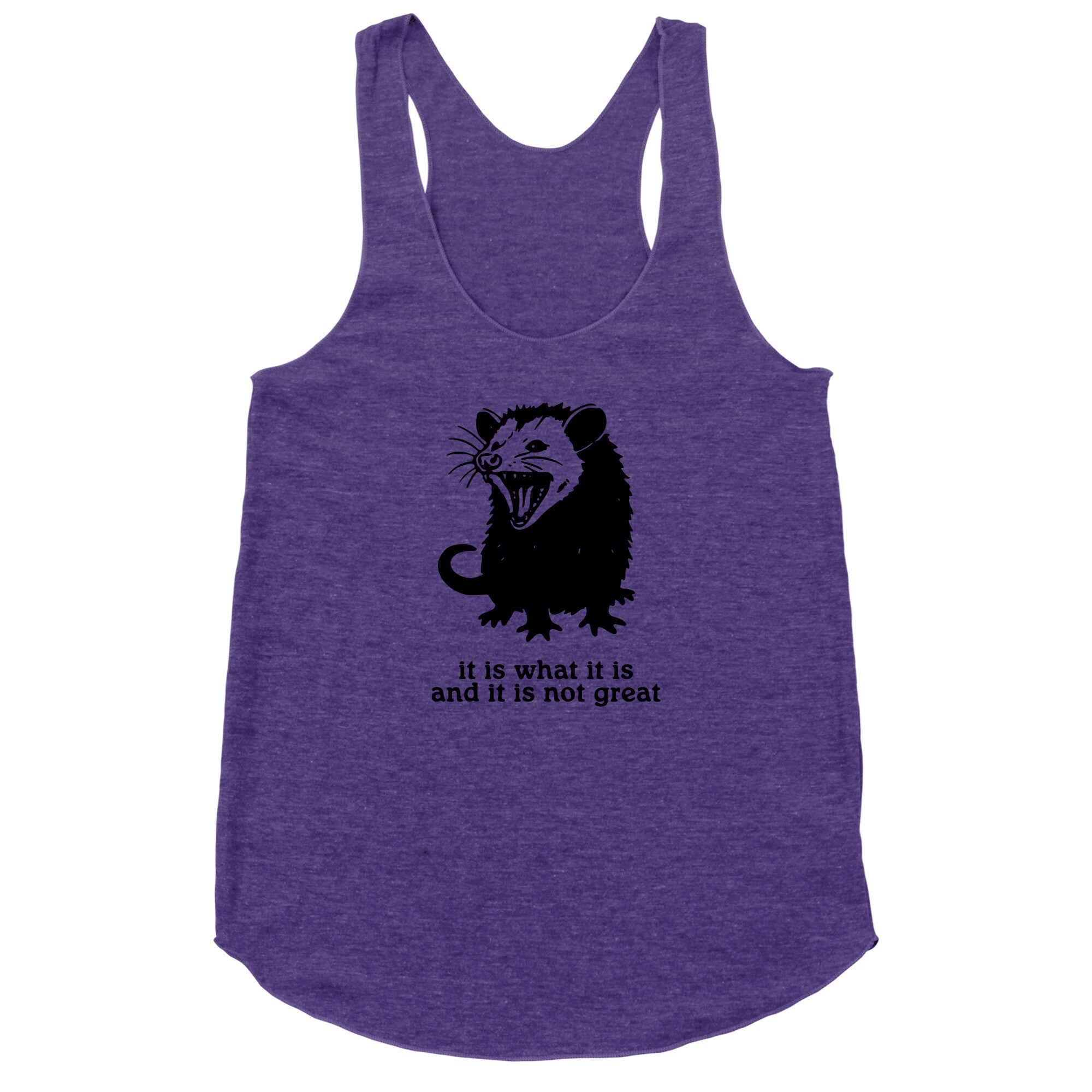 It Is What It Is Racerback Tank