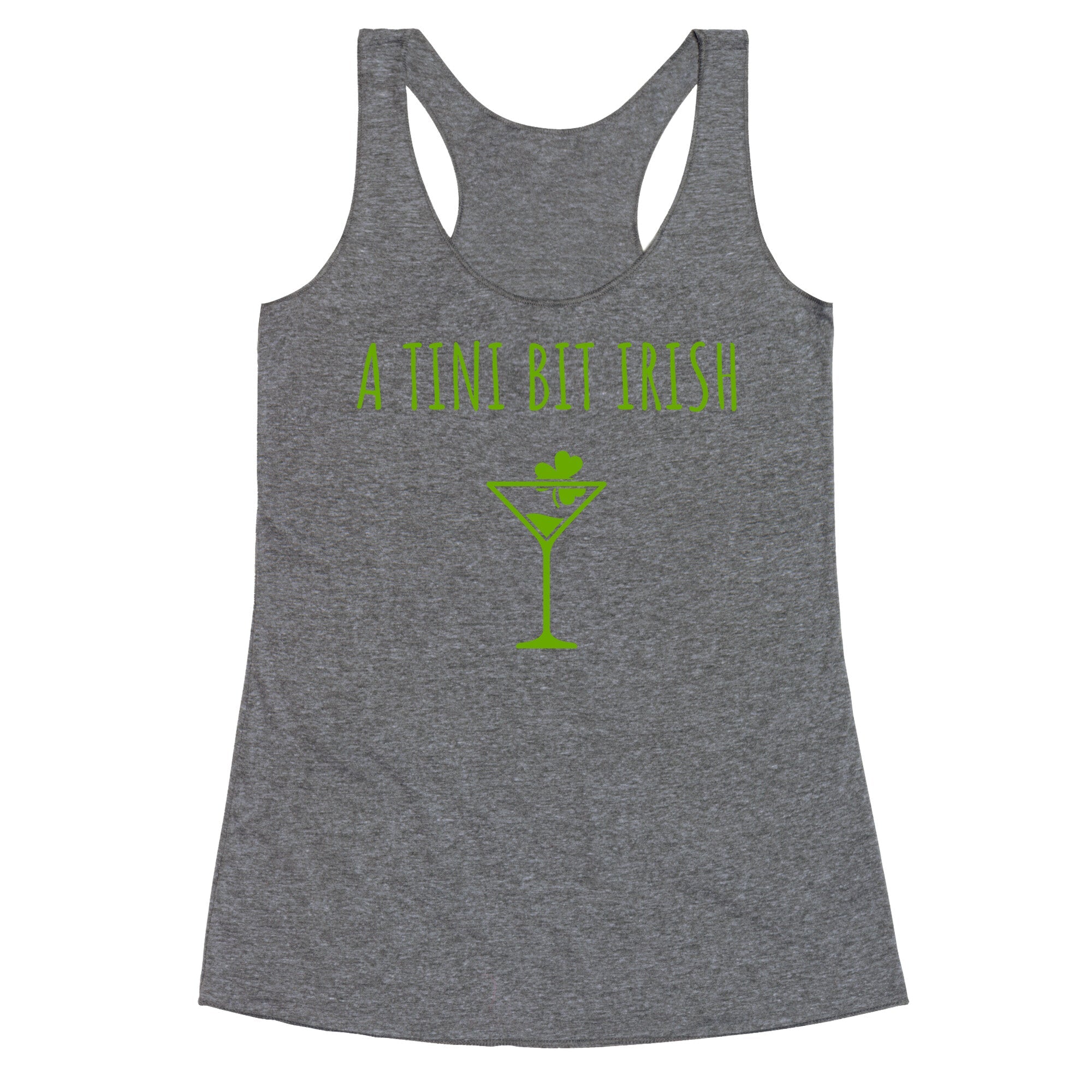 A Tini Bit Irish Racerback Tank