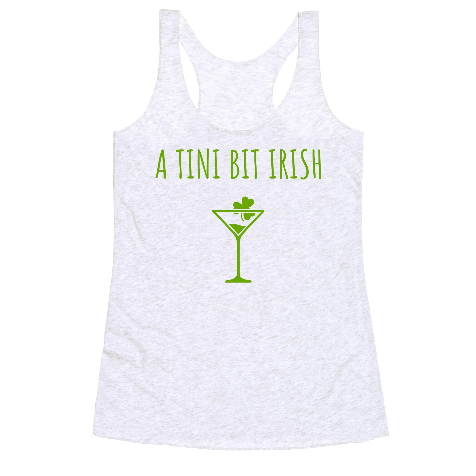 A Tini Bit Irish Racerback Tank