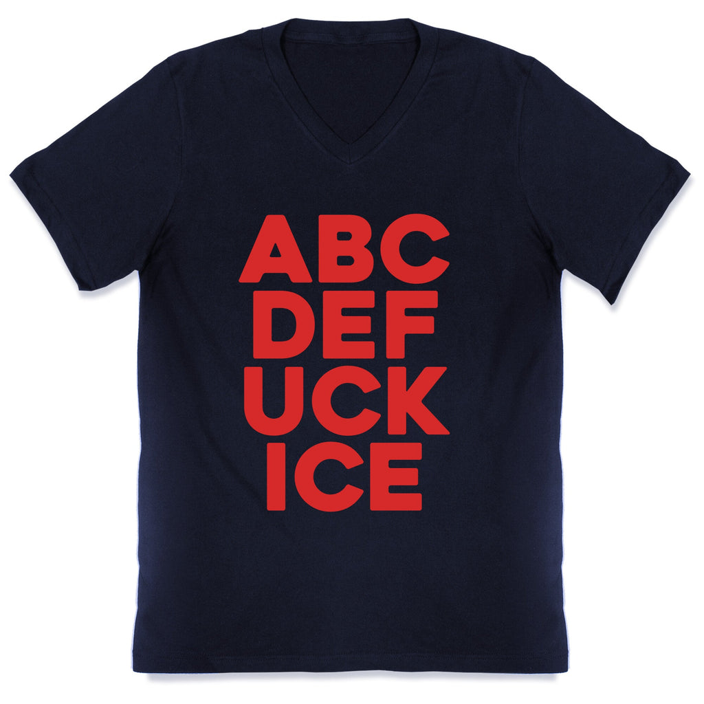 Fuck ICE Alphabet V-Neck