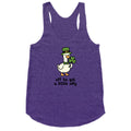 Saint Patricks Day Goose Racerback Tank