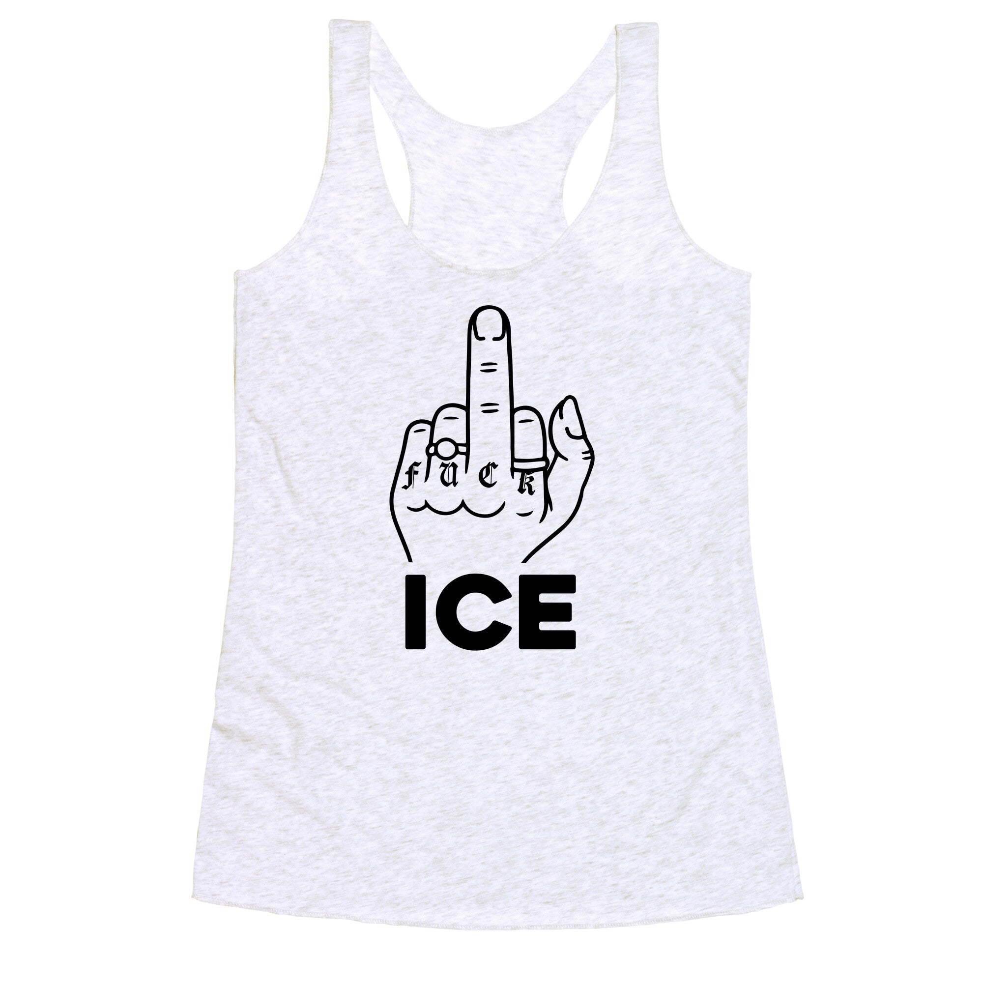 Fuck ICE Racerback Tank