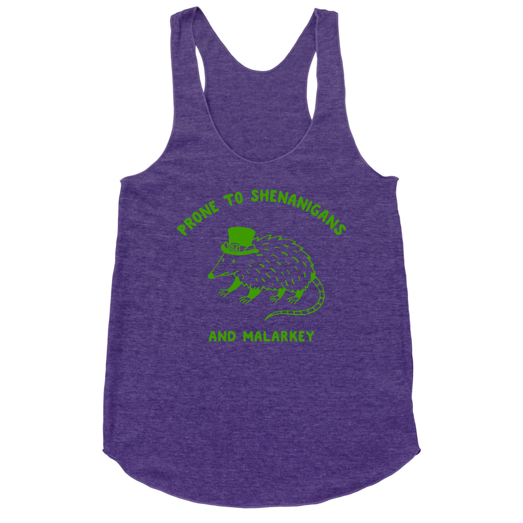 Shenanigans And Malarkey Racerback Tank