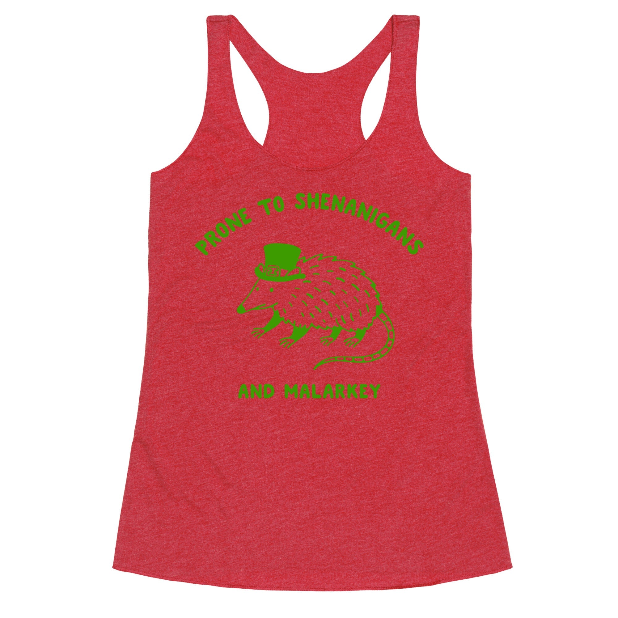 Shenanigans And Malarkey Racerback Tank