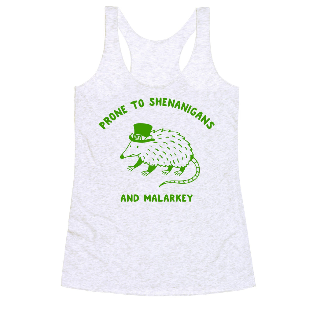 Shenanigans And Malarkey Racerback Tank