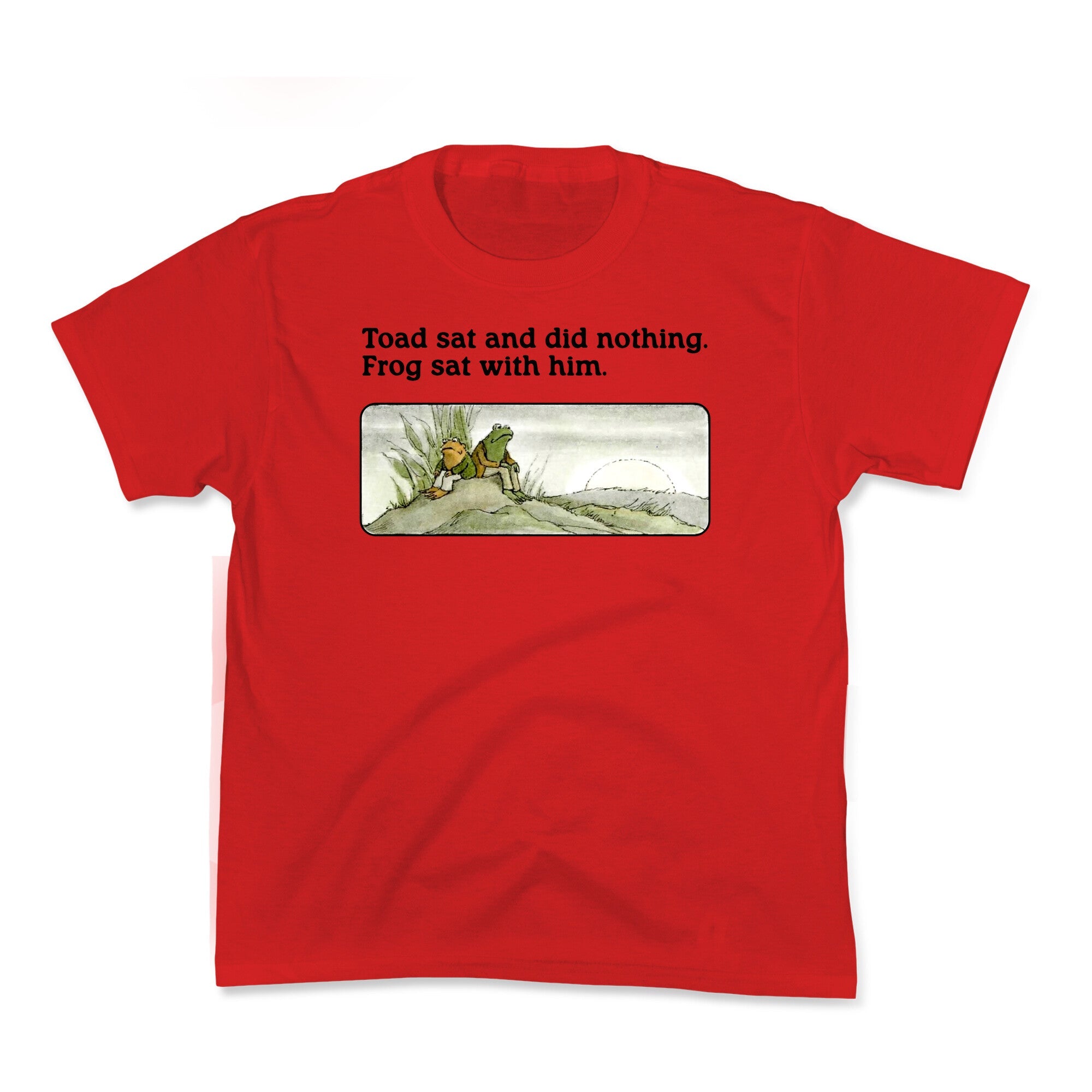 Toad Sat And Did Nothing Kids Tee
