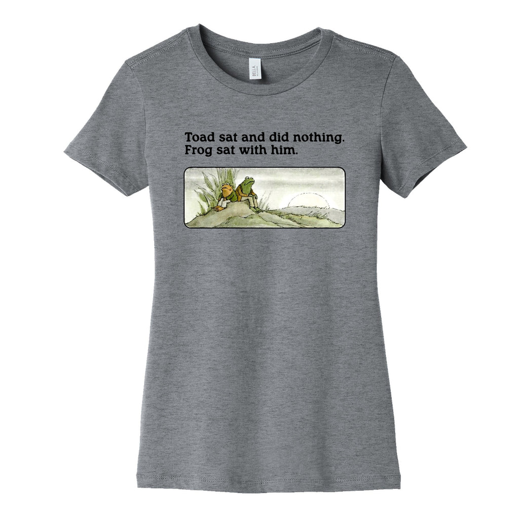 Toad Sat And Did Nothing Womens Cotton Tee