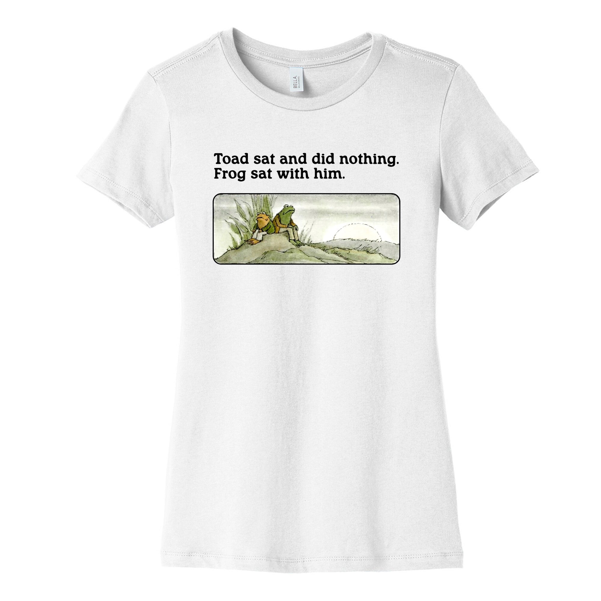 Toad Sat And Did Nothing Womens Cotton Tee