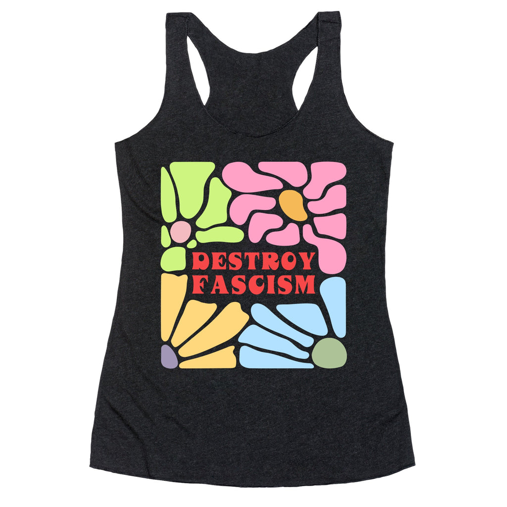 Destroy Fascism Racerback Tank