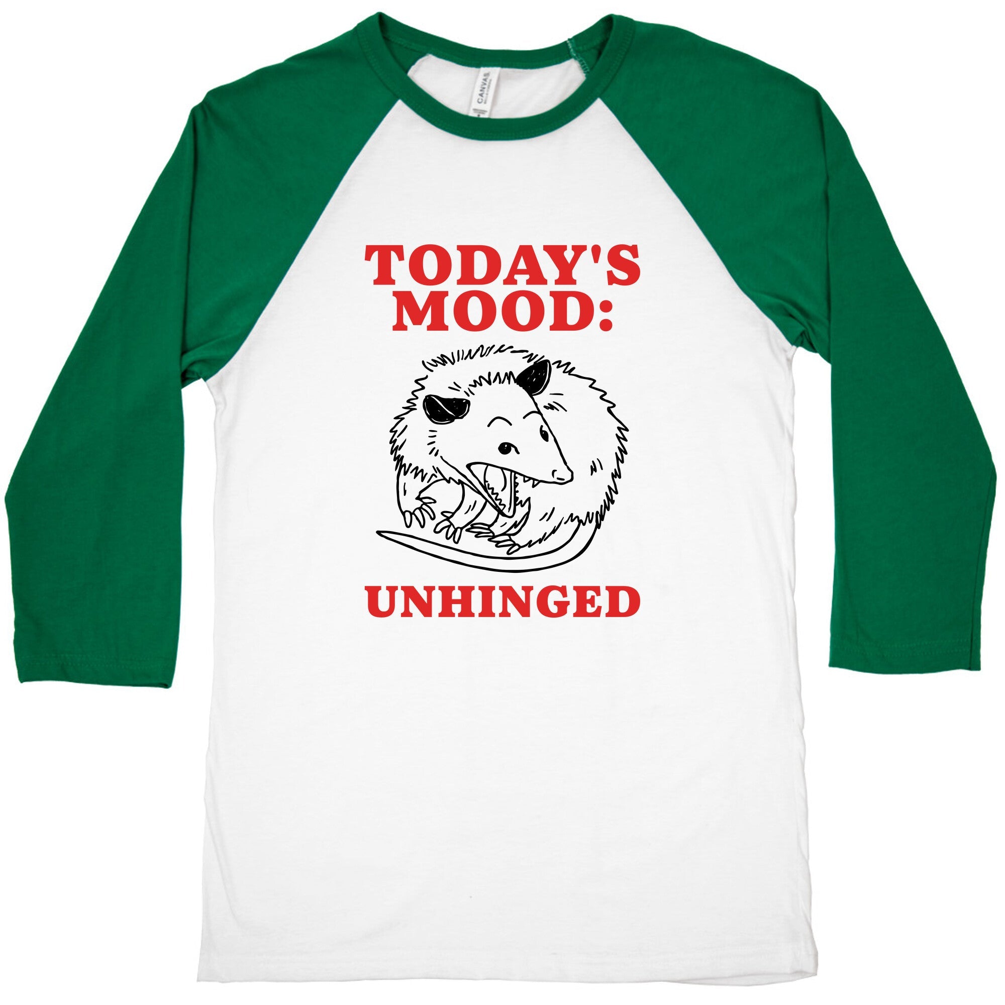 Todays Mood: Unhinged Baseball Tee