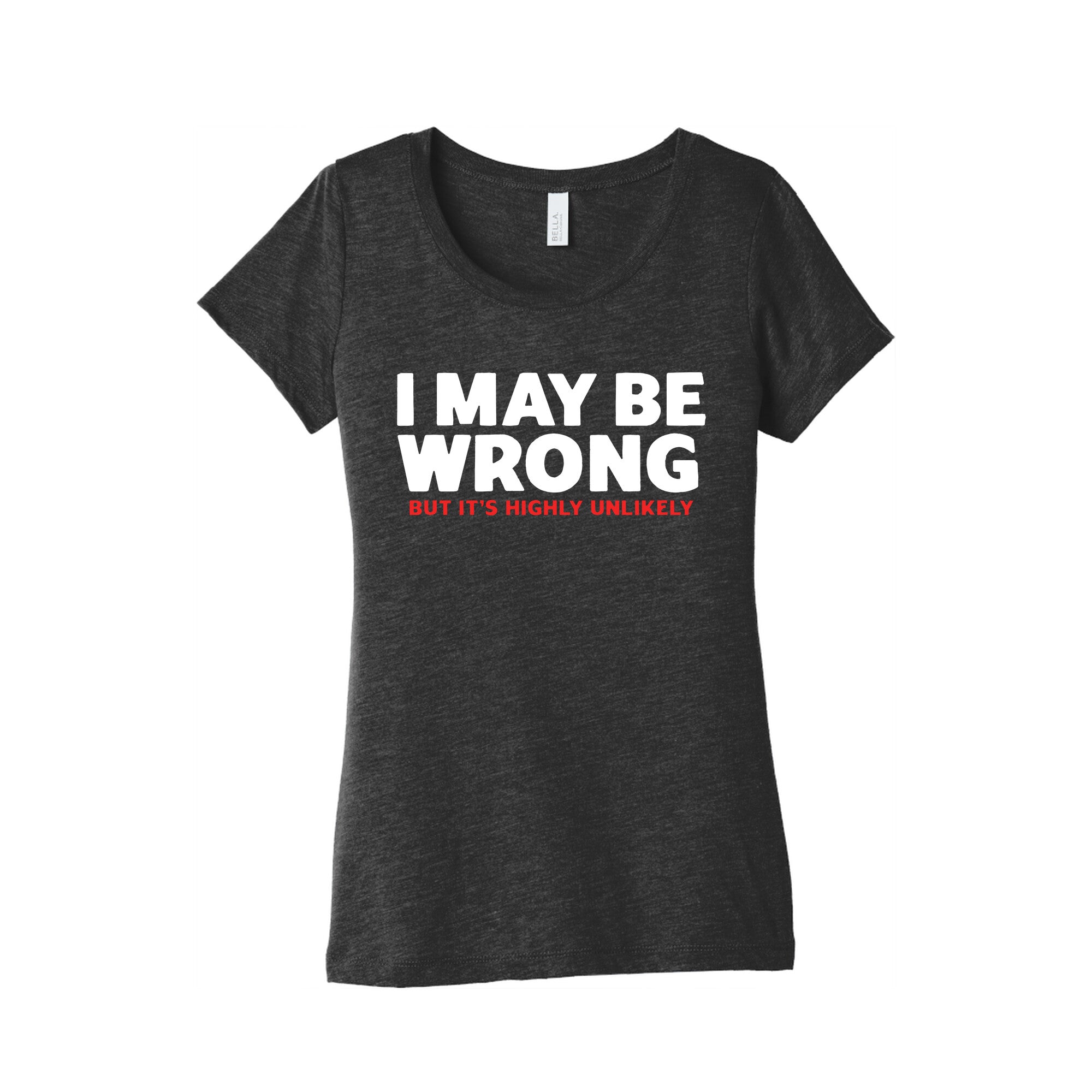 I May Be Wrong Womens Triblend Tee