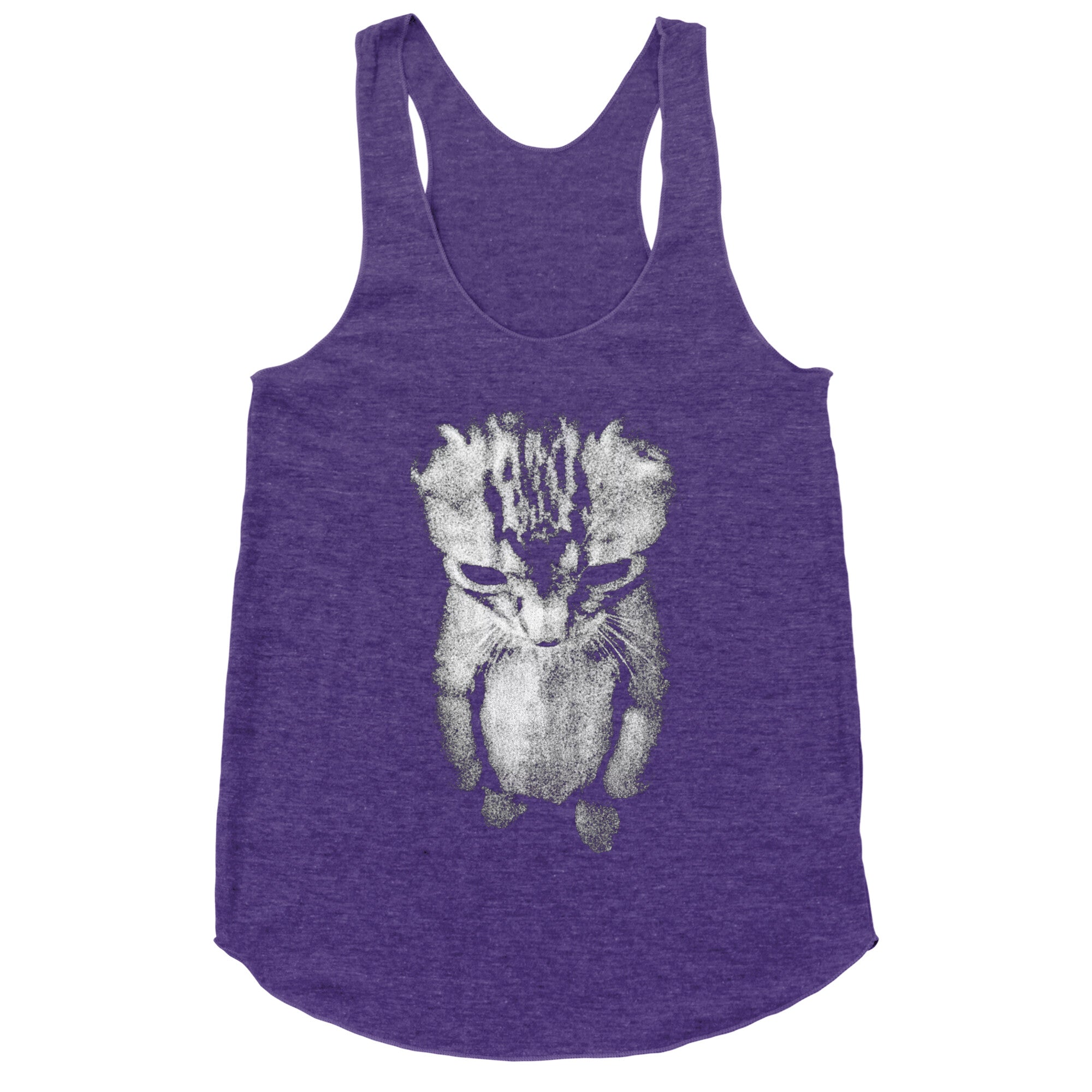 Sad Little Cat Racerback Tank