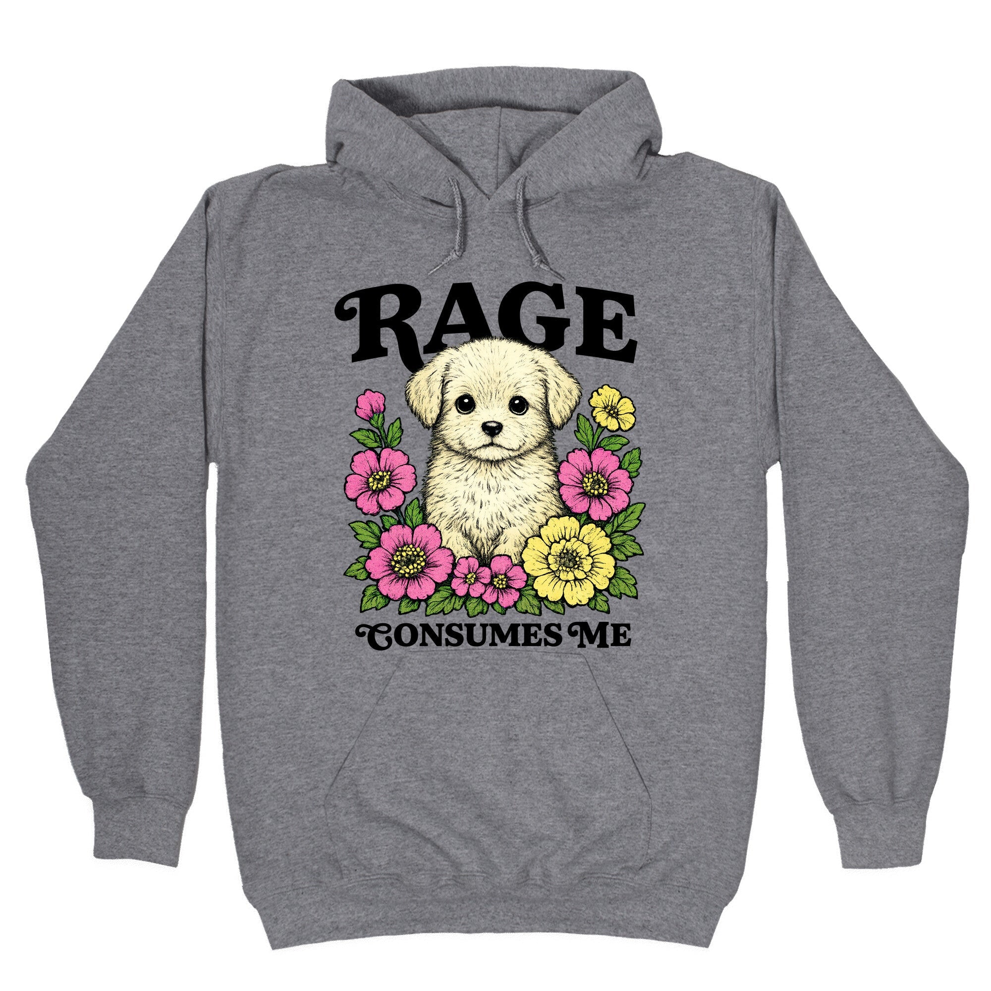 Rage Consumes Me Puppy Hoodie
