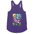 No Human Is Illegal Flowers Racerback Tank