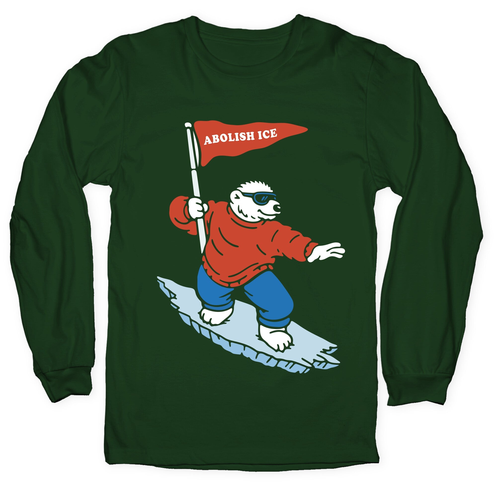 Abolish ICE Bear Longsleeve Tee