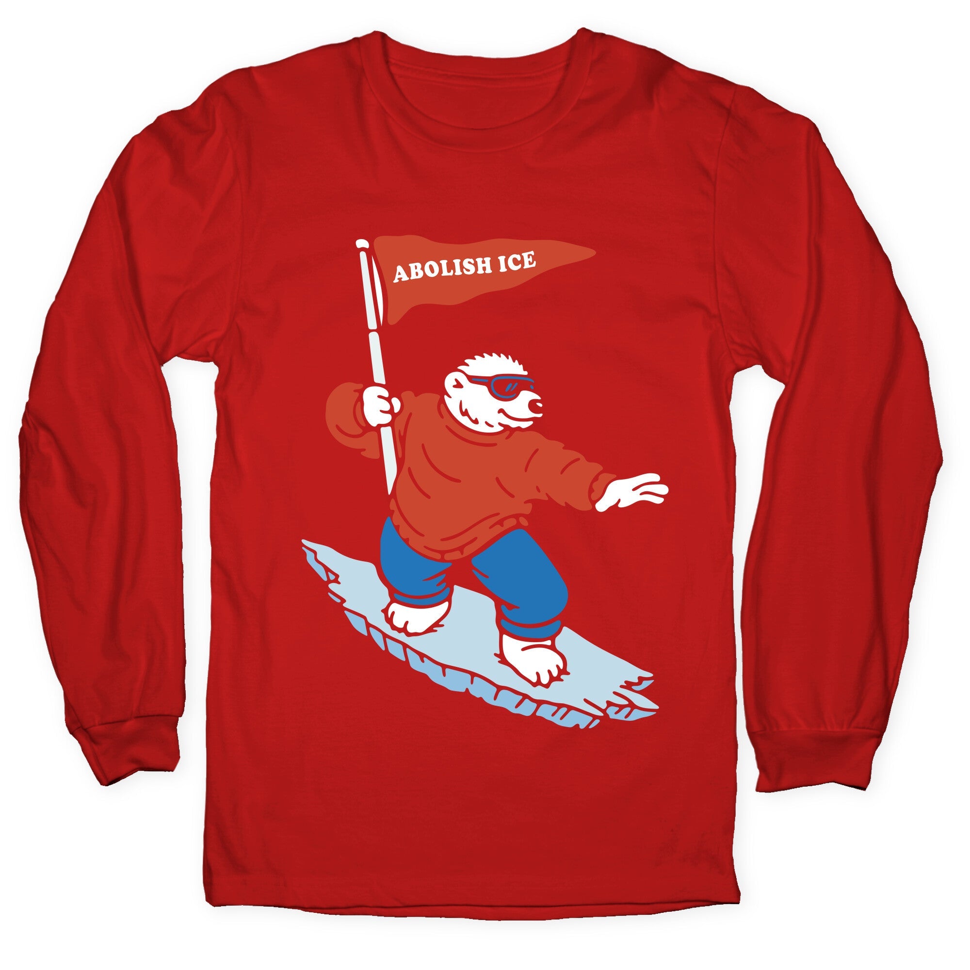 Abolish ICE Bear Longsleeve Tee