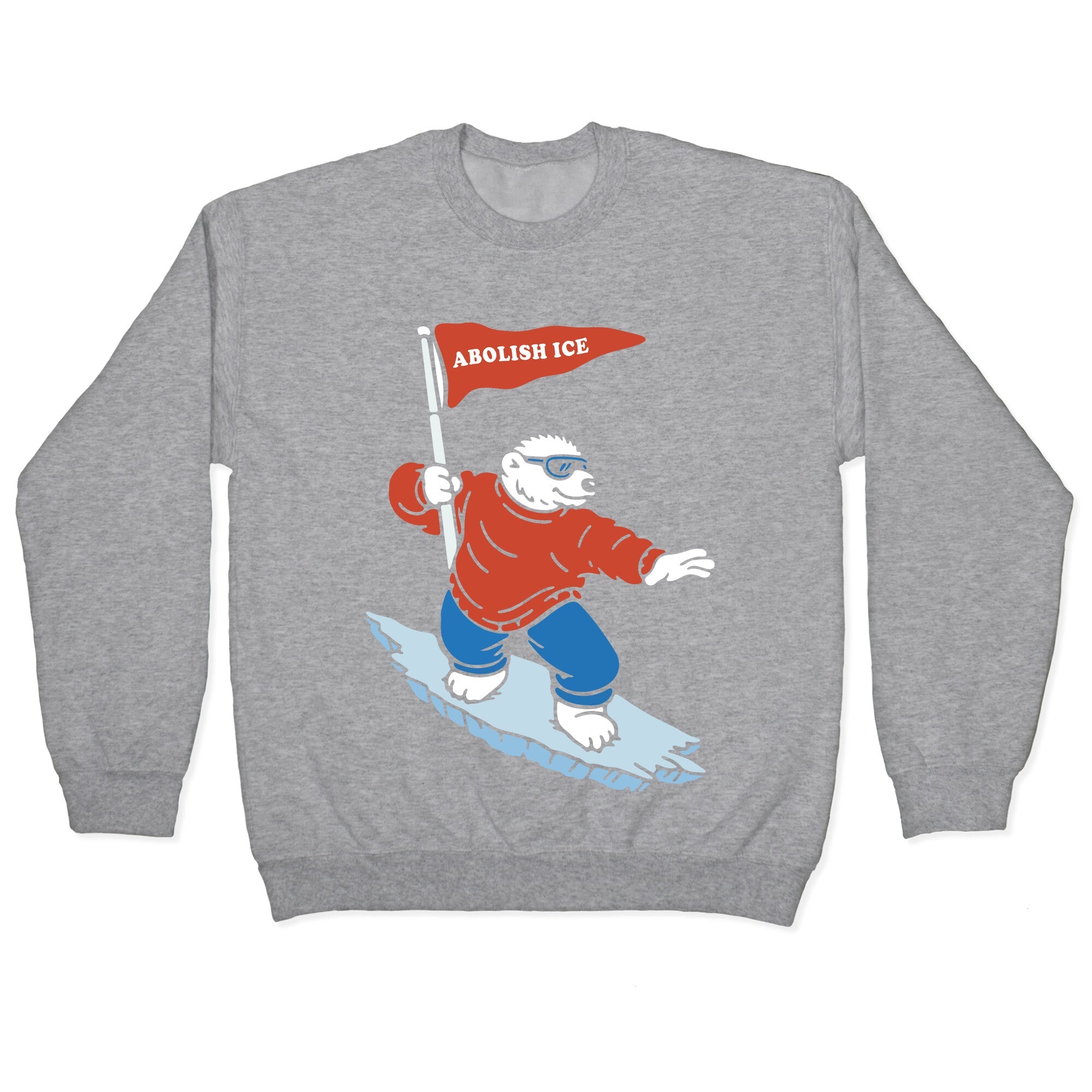 Abolish ICE Bear Crewneck Sweatshirt
