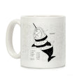Narwhal Diagram Coffee Mug