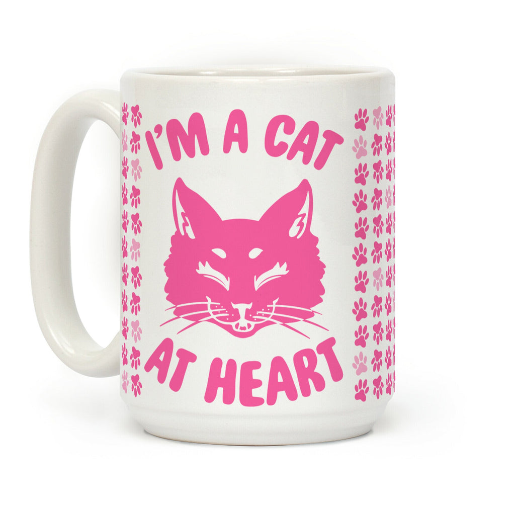 I'm a Cat at Heart Coffee Mug