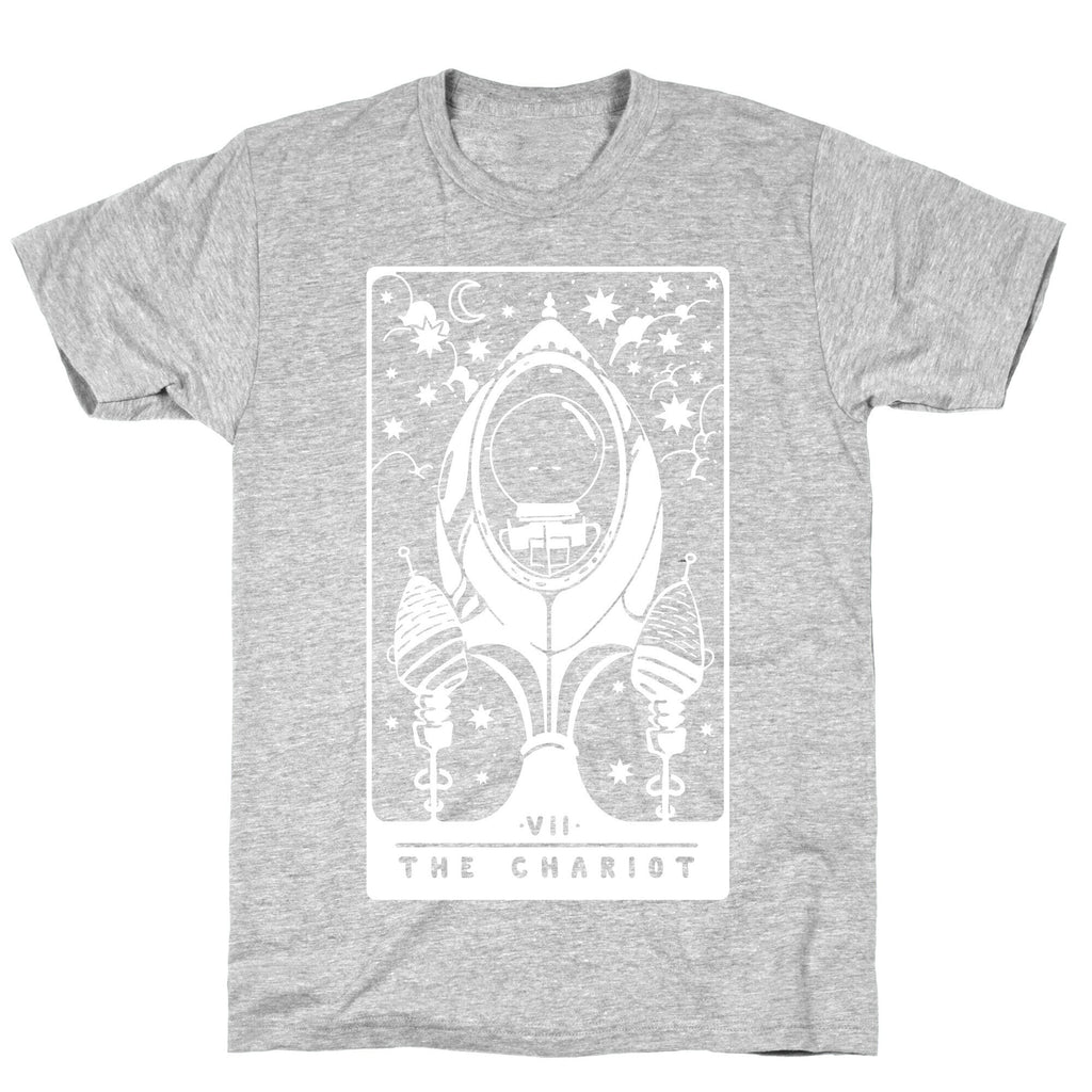 The Chariot Space Rocket Tarot Card T-Shirt