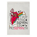 Black Kewpie Devil I Put the DEMON In Pride Month Garden Flag