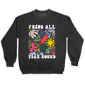 Pride All Year Round Abstract Florals Crewneck Sweatshirt
