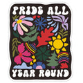 Pride All Year Round Abstract Florals Sticker