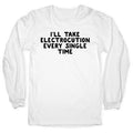 Trump Sharks or Electrocution Speech Quote Longsleeve Tee