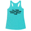 Trump Sharks or Electrocution Speech Quote Racerback Tank