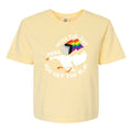 Mess With The Gay You Get The Slay Goose Women's Comfort Colors Heavyweight Boxy Tee