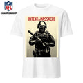 Projection Mirror With Intent to Massacre ICE Shirt