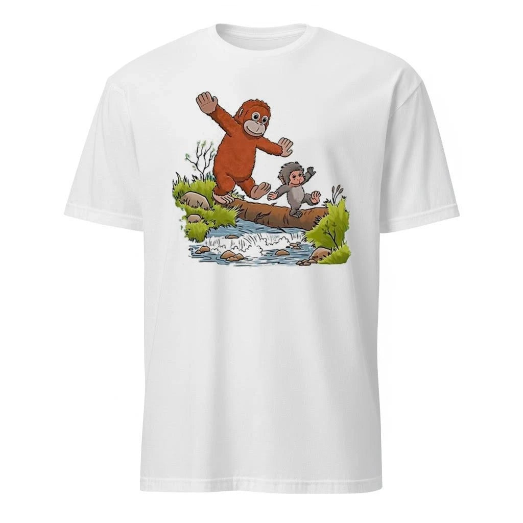 Punch And His Stuffed Orangutan X Calvin And Hobbes Punch Monkey Play Shirt