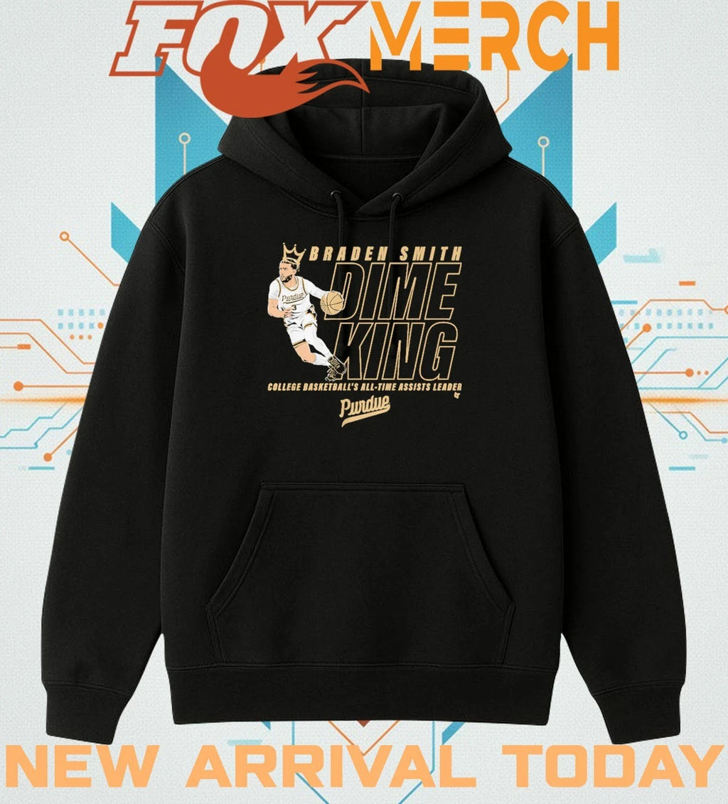 Purdue Basketball Braden Smith All-Time Assists Record t-shirt