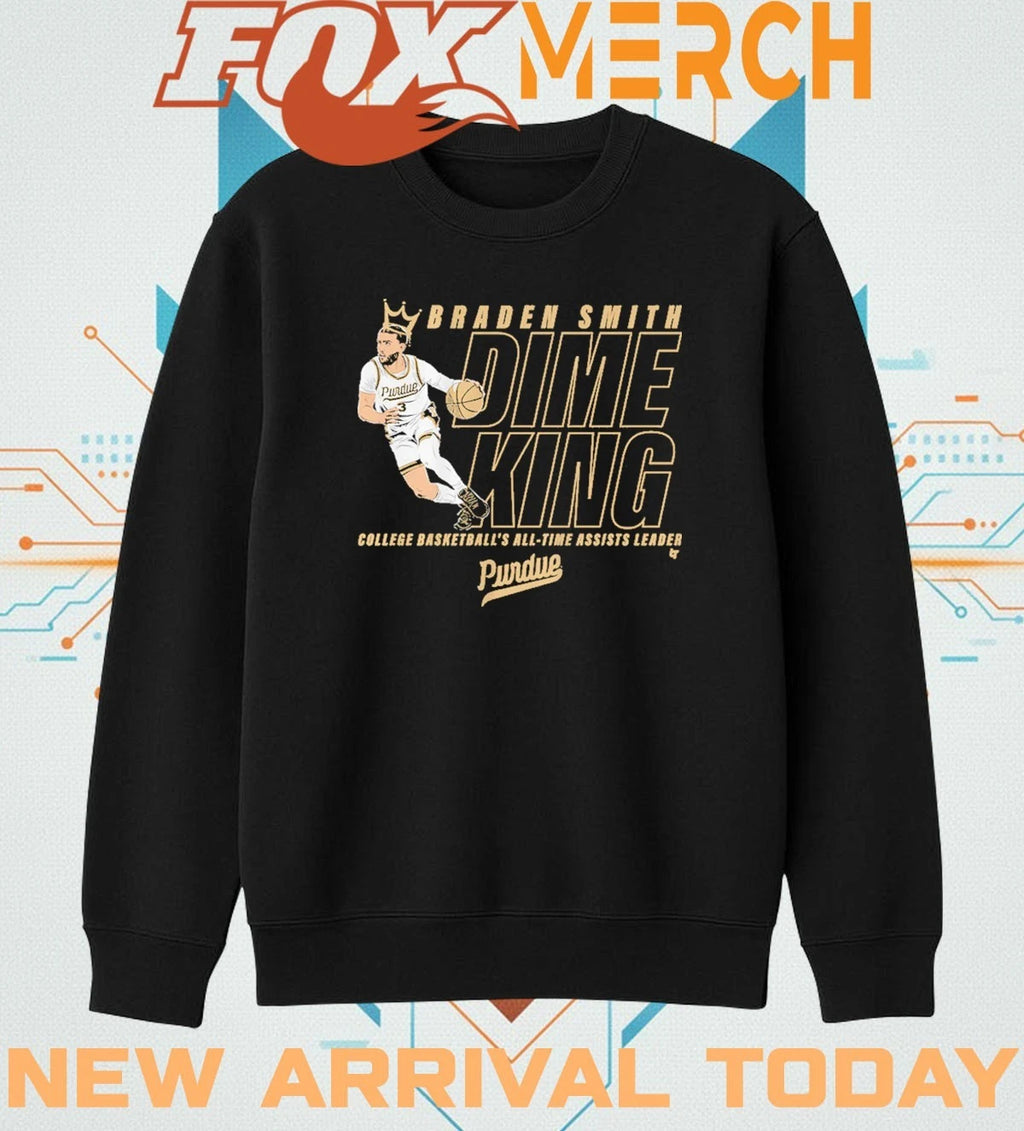 Purdue Basketball Braden Smith All-Time Assists Record t-shirt