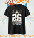 Purdue Boilermakers 2026 27-8 Big Ten Tournament Champions signatures t-shirt