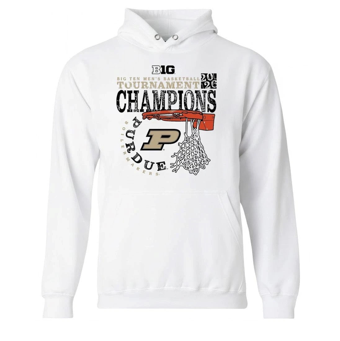 Purdue Boilermakers 2026 Big Ten Men’s Basketball Tournament Champions Cut Nets Shirt