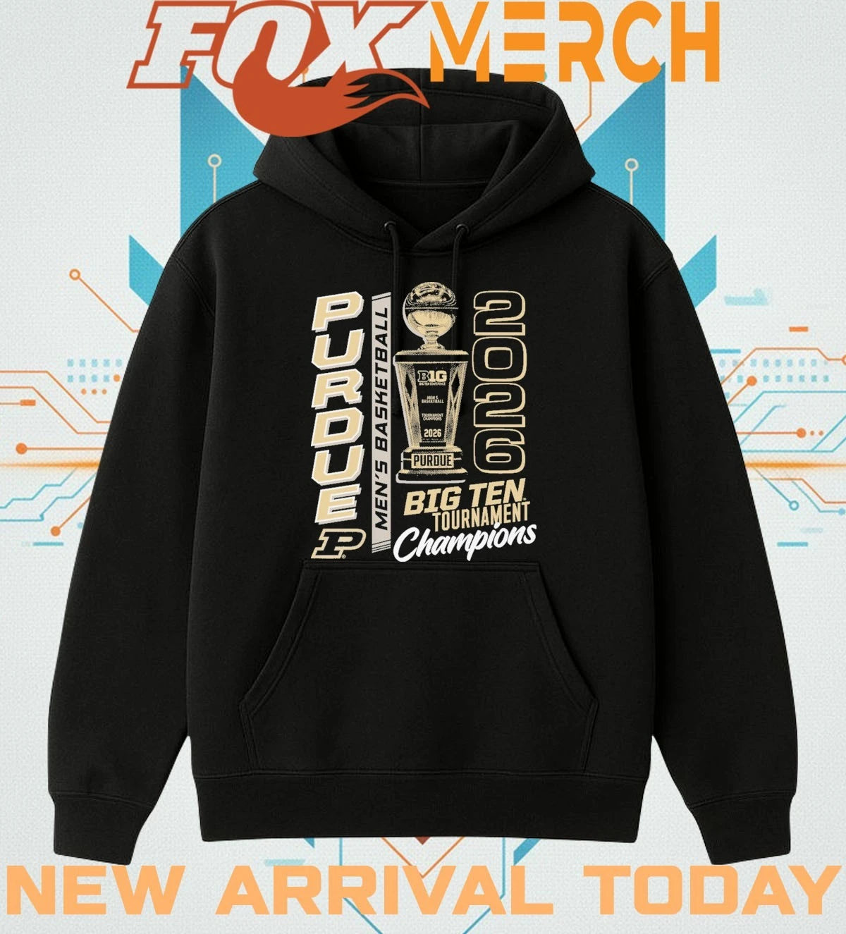 Purdue Boilermakers 2026 Big Ten Tournament Champions Trophy t-shirt
