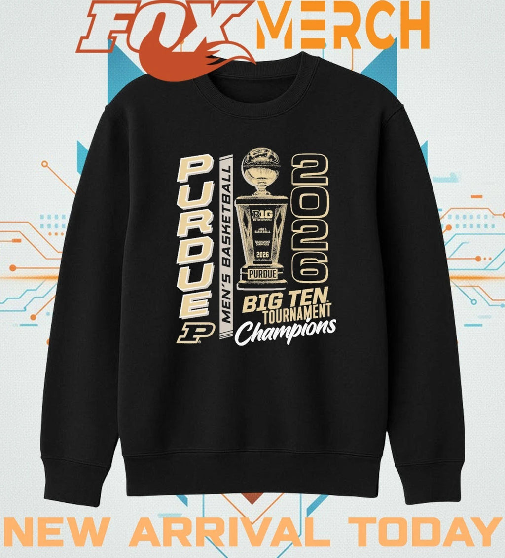 Purdue Boilermakers 2026 Big Ten Tournament Champions Trophy t-shirt