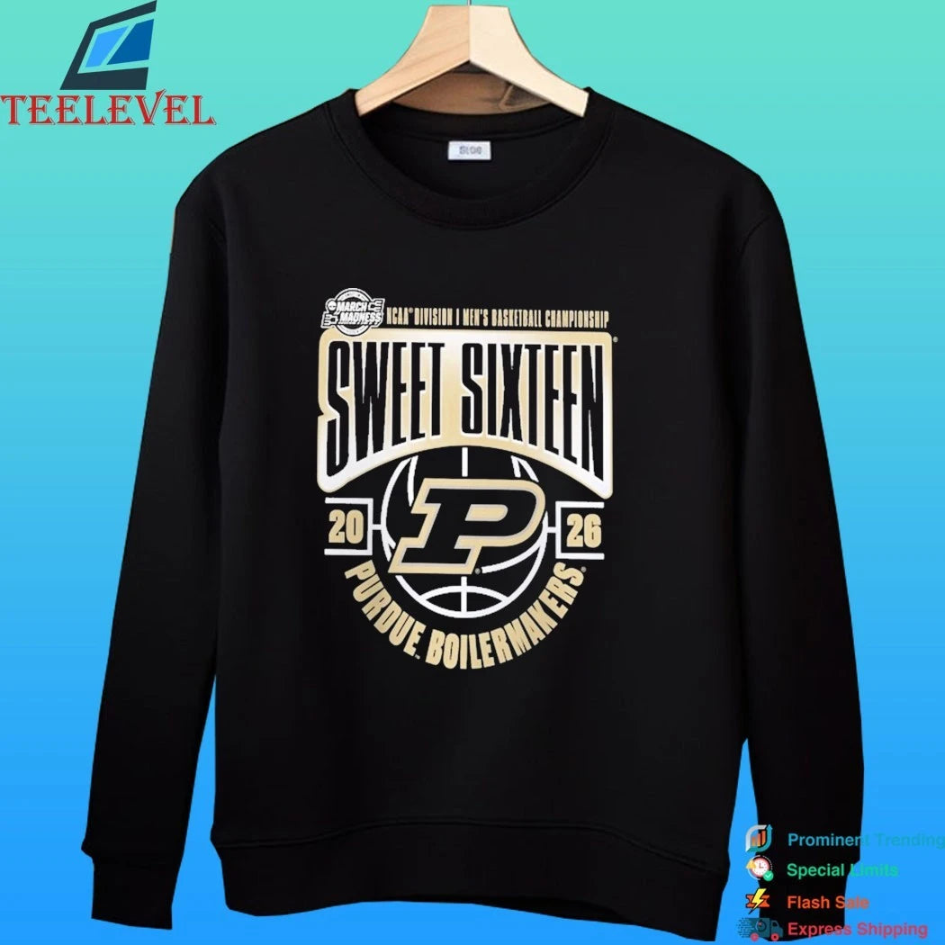 Purdue Boilermakers 2026 Ncaa Men’s Basketball Tournament March Madness Sweet 16 Shirt