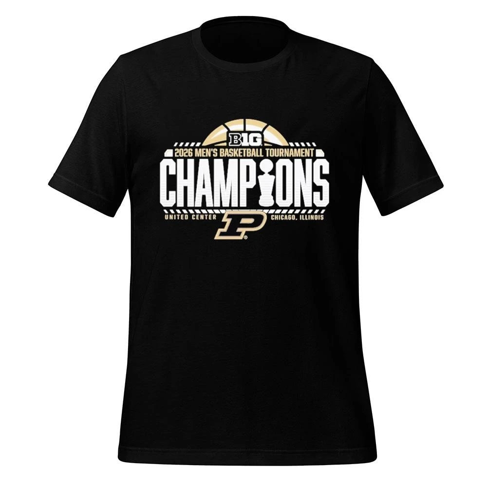 Purdue Boilermakers 84 Unisex 2026 Big Ten Men’s Basketball Tournament Champions Shirt