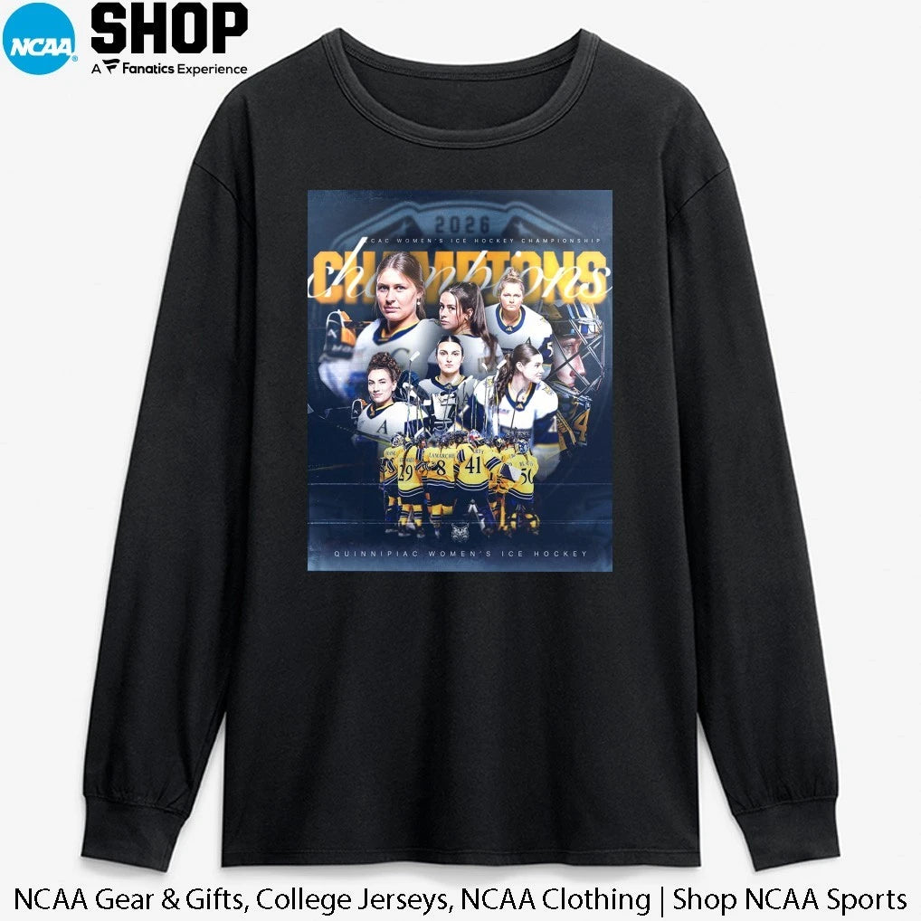 Quinnipiac Bobcats Women’s Ice Hockey For The First Time Since 2016, Your Ecac Hockey Champions T-Shirt