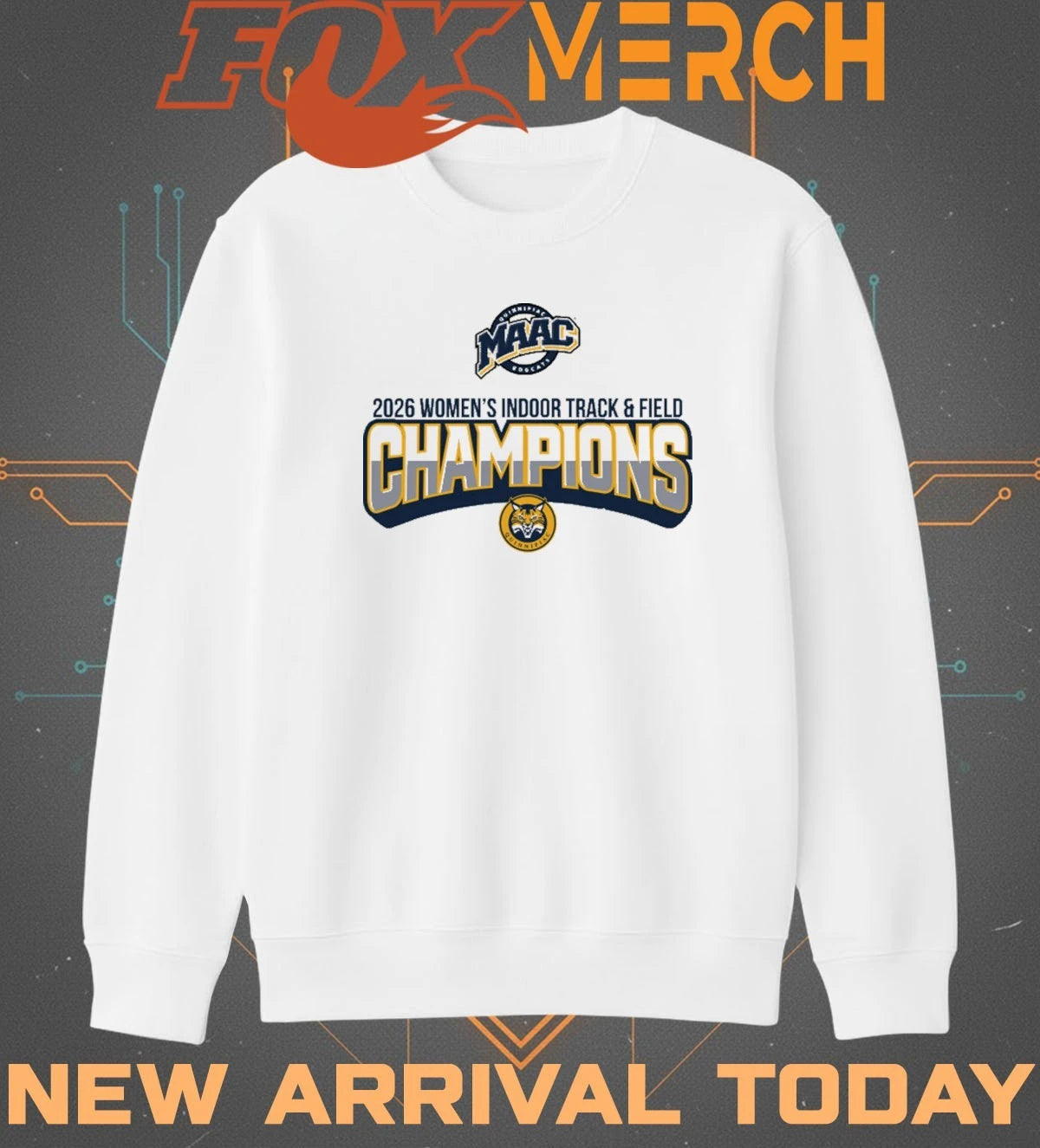 Quinnipiac University – 2026 Women’s Indoor Track &amp; Field Champions t-shirt
