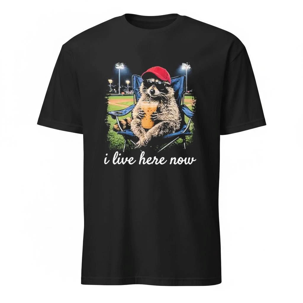 Raccoon I Live Here Now Shirt