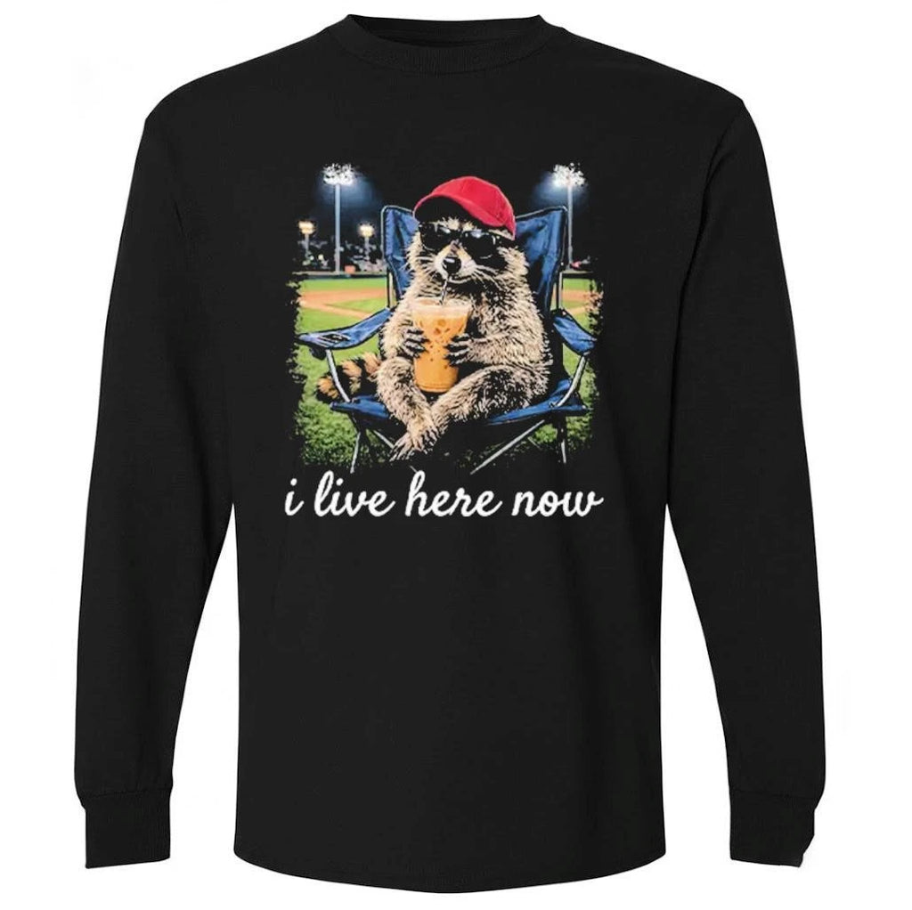Raccoon I Live Here Now Shirt