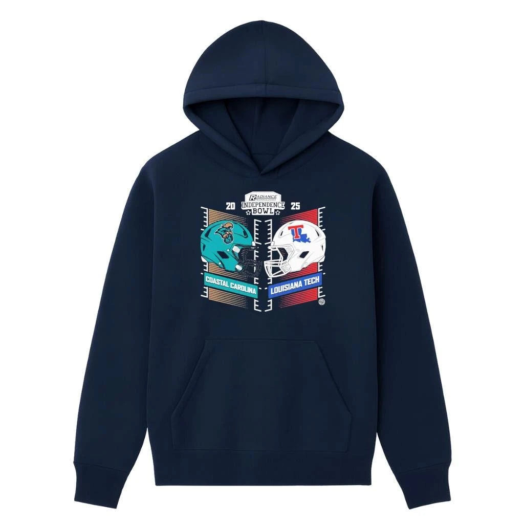 Radiance Technologies Independence Bowl 2025 Coastal Carolina Chanticleers Vs Louisiana Tech Bulldogs Head To Head Matchup Shirt